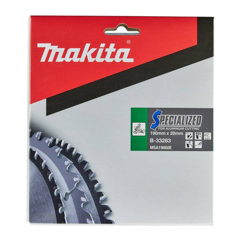 Makita - Lame de scie circulaire MAKITA B-33283, alliage T.C.T spécialisé, 190 x 20 mm, 60 dents, pour aluminium Makita - Imagen 2