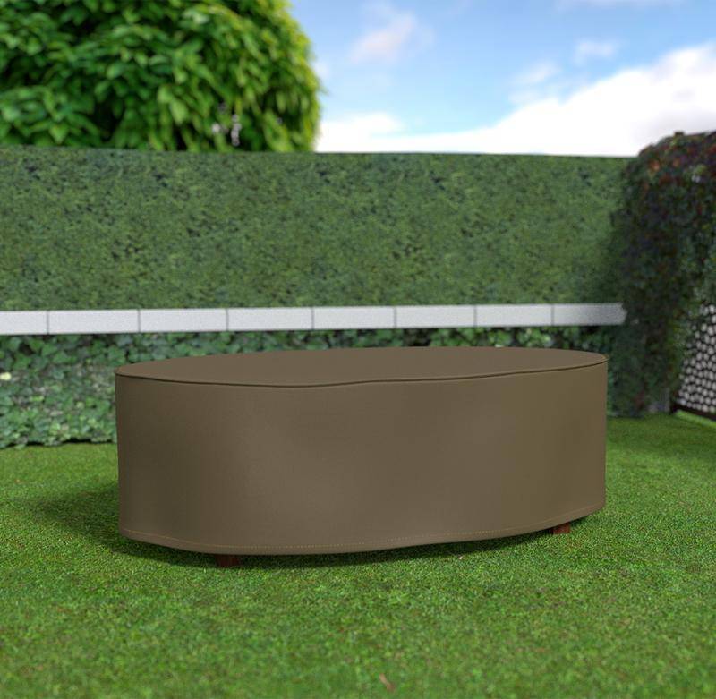 Nortène - Housse de protection en polyester pour table ovale - 230 x 130 x 70 cm - 90m/g2 Nortene - Imagen 1
