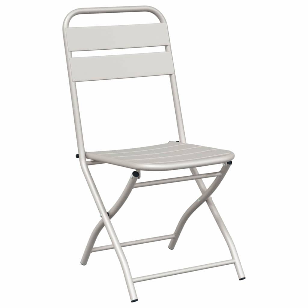 Chaise bois composite 2 places acier beige  42 x 52 x 82 cm  - Prolenta premium  p399.0 - Image 4
