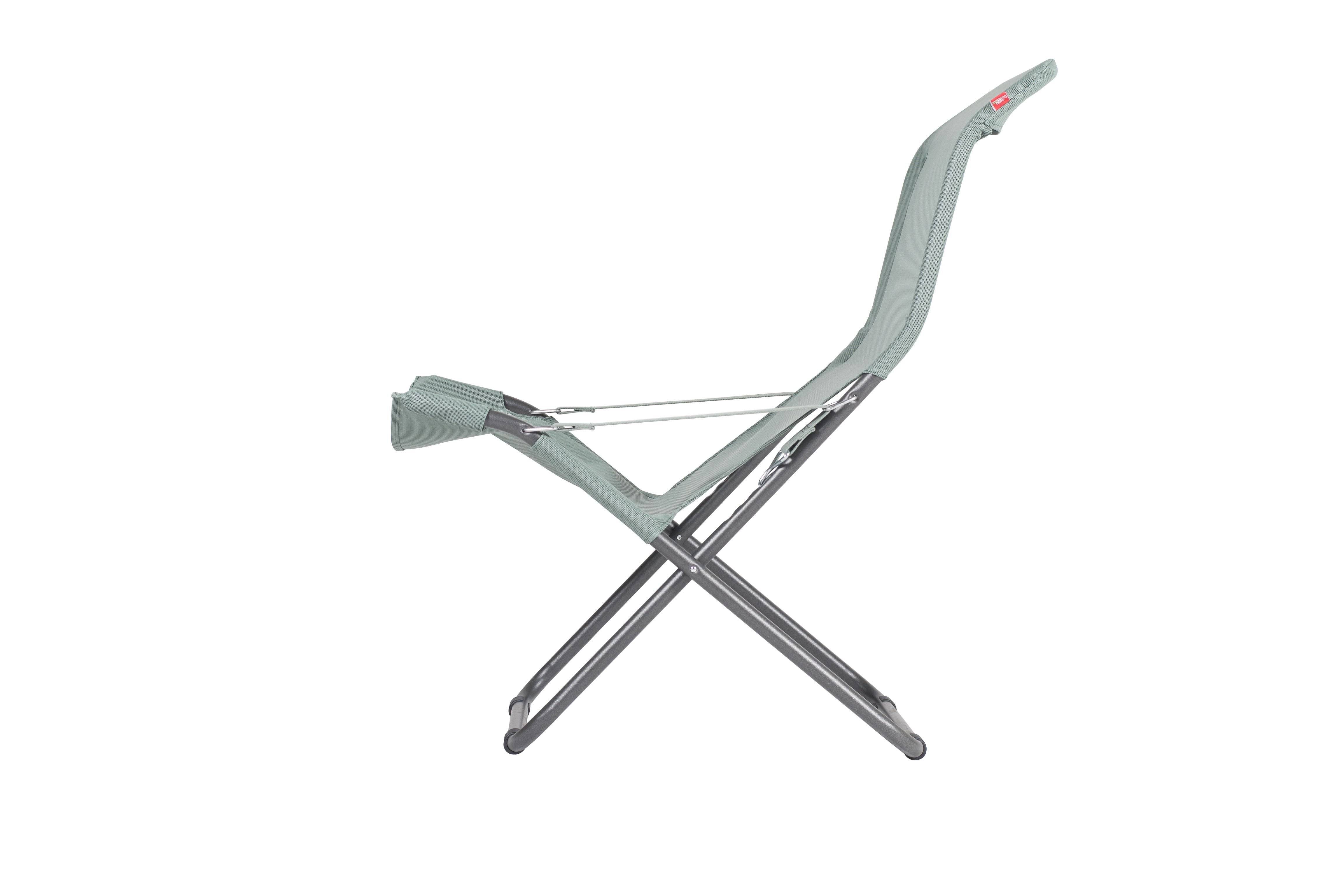 Fiam - Fauteuil FIESTA Acier ANTHRACITE Texfil VERT SAUGE 84/98x61x88/105 cm FIAM - Image 2