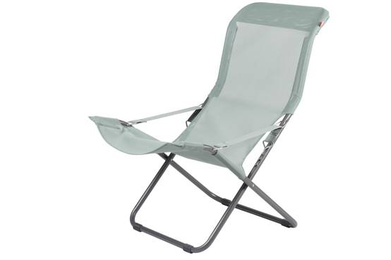 Fiam - Fauteuil FIESTA Acier ANTHRACITE Texfil VERT SAUGE 84/98x61x88/105 cm FIAM - Image 1