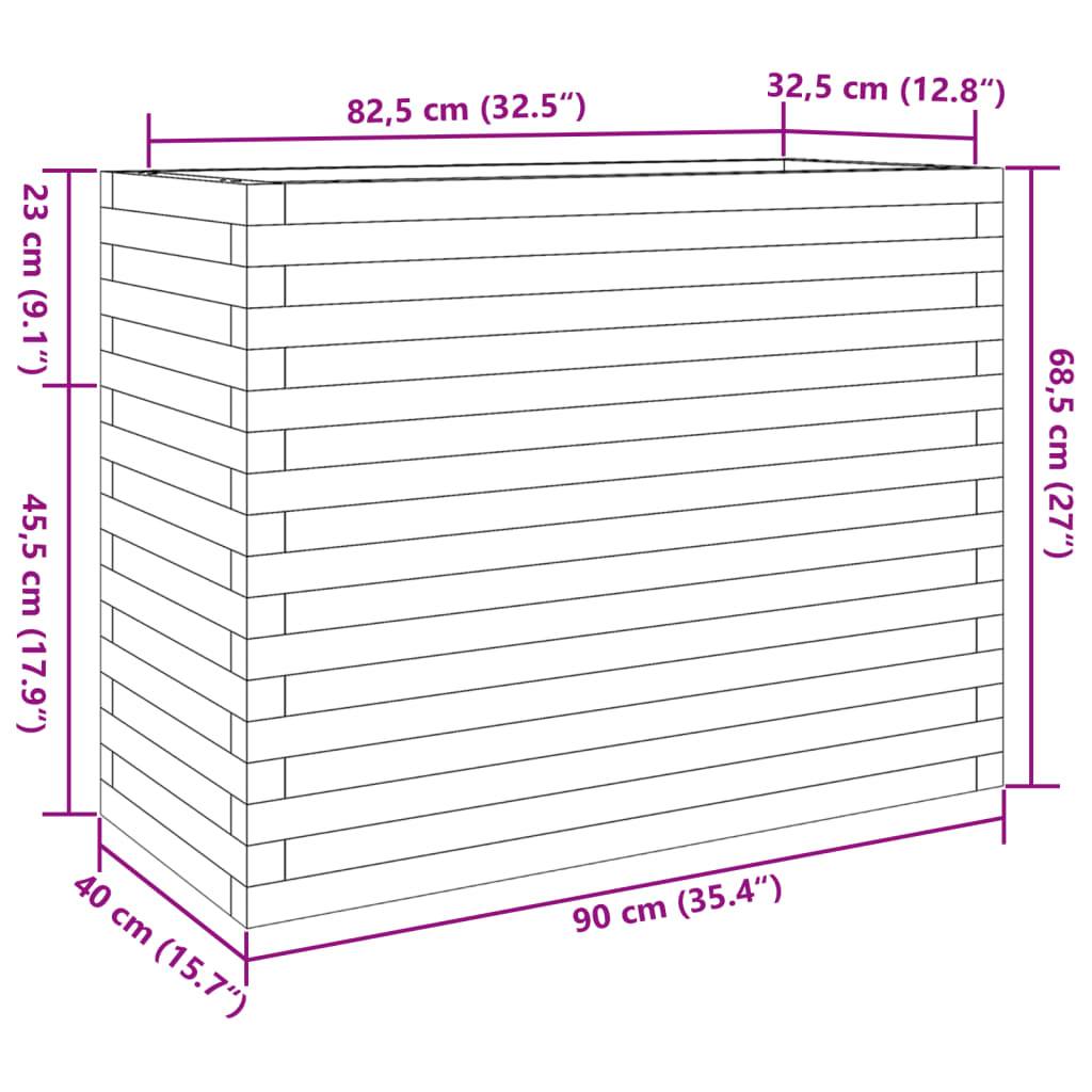 Maison Chic - Jardinière, Bac à fleurs, Pot de fleurs 90x40x68,5 cm bois de pin imprégné - Imagen 10