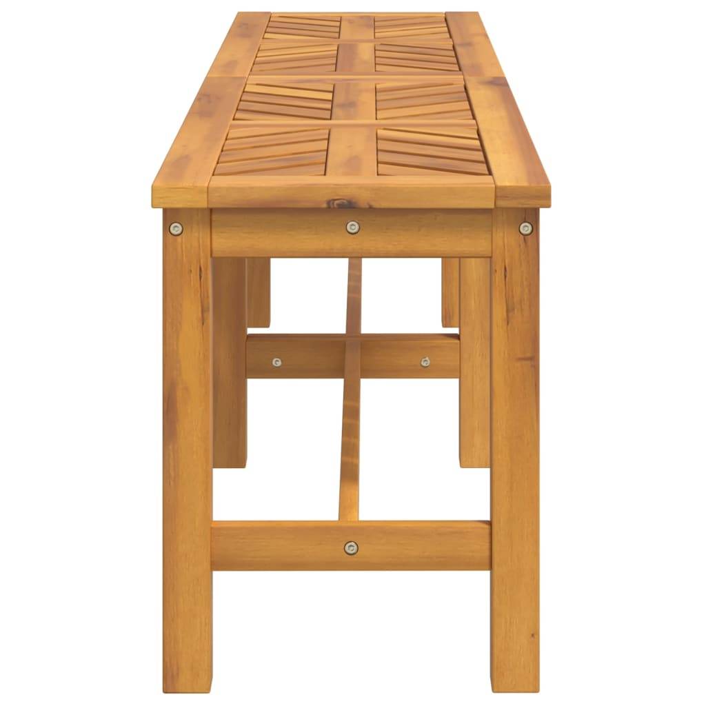Banc de jardin | Banquette De Jardin | Banc Extérieur 150 cm bois massif d'acacia Maison Chic - Image 4