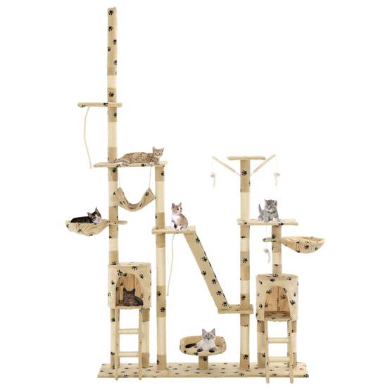 Arbre à chat Karoliina Beige 147 X 35 X (230-250) cm - P87209B - Image 2