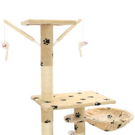 Arbre à chat Karoliina Beige 147 X 35 X (230-250) cm - P87209B - Image 5