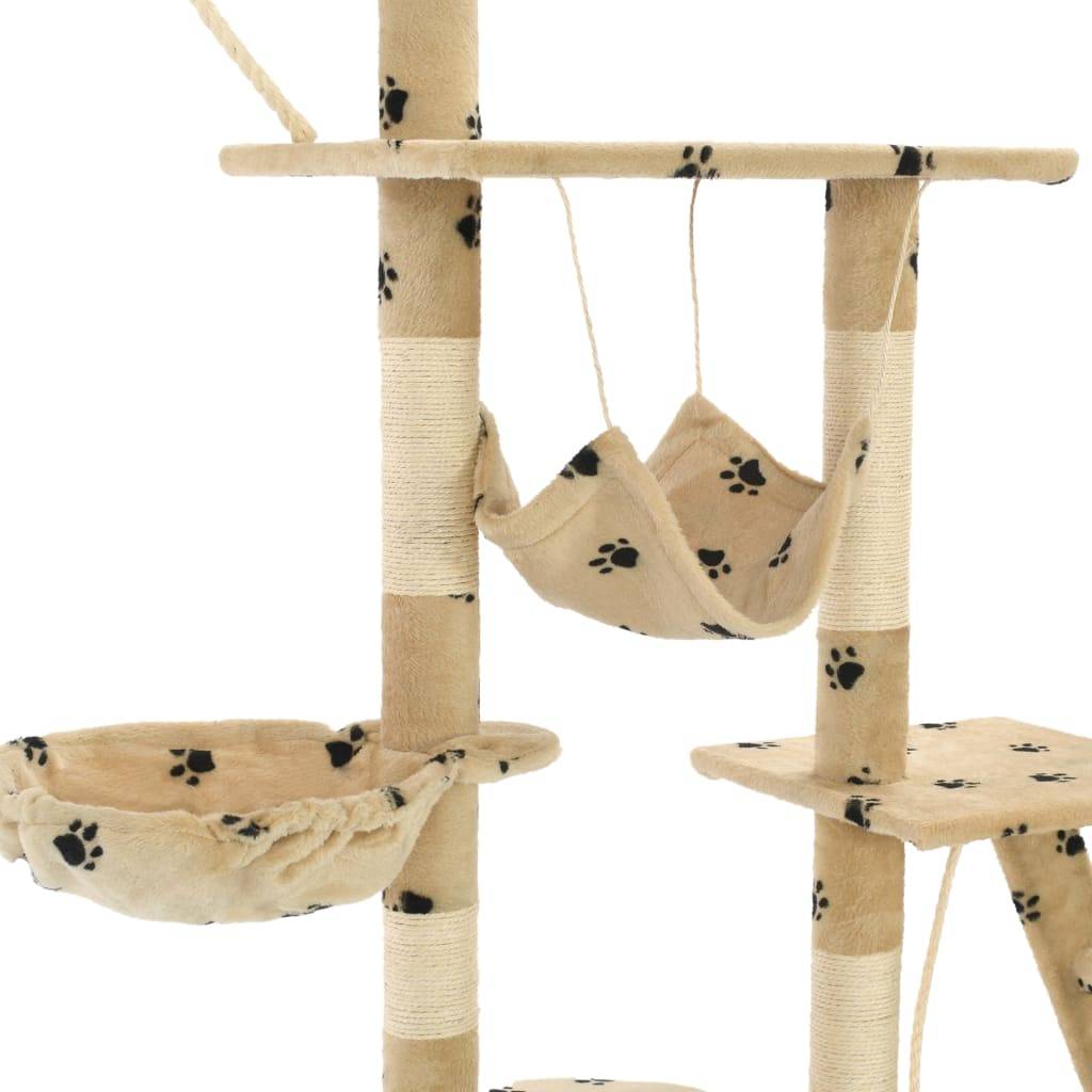 Arbre à chat Karoliina Beige 147 X 35 X (230-250) cm - P87209B - Image 6