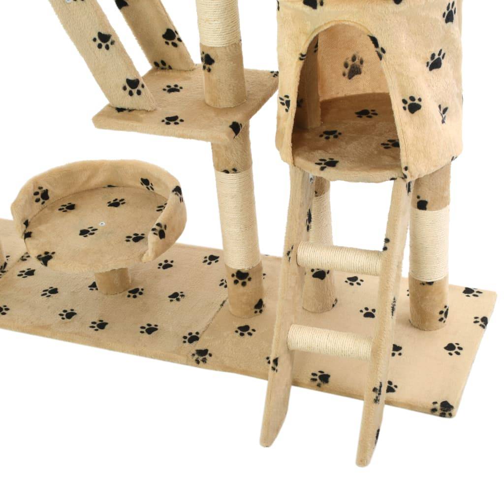 Arbre à chat Karoliina Beige 147 X 35 X (230-250) cm - P87209B - Image 7