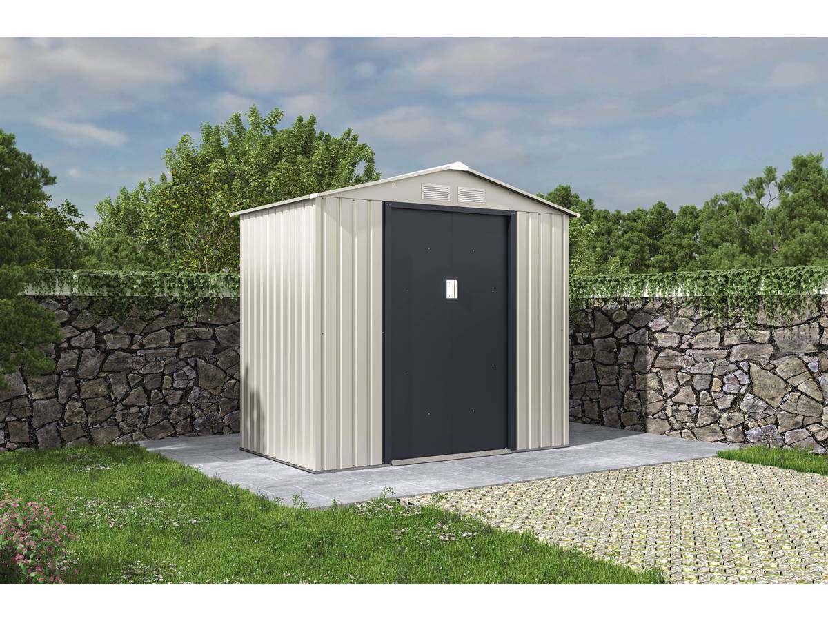 Habitat Et Jardin - Abri De Jardin Métal "nebraska" - 4.07 M² - Beige/gris Anthracite -habitat Et Jardin - Imagen 2