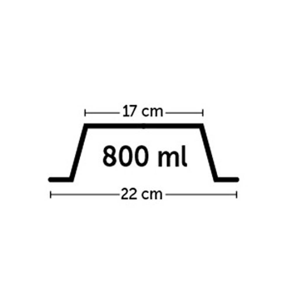 Gamelle MARA grise ø 22 cm 0.8 litre pour chien et chat - Image 2