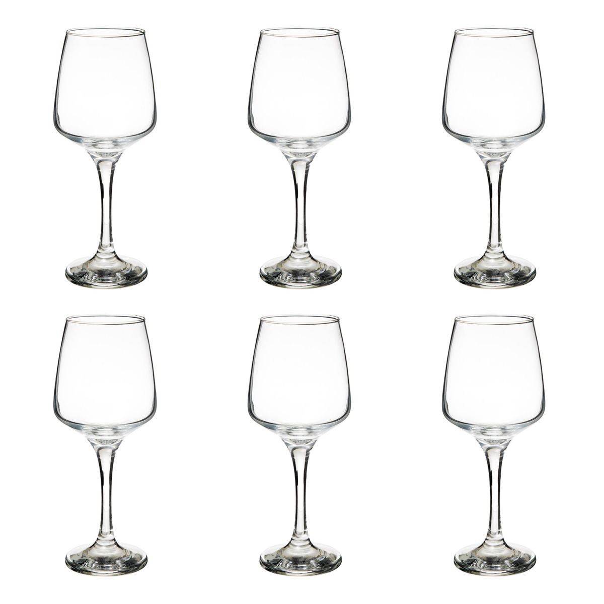 Lot de 6 Verres à Vin "Elaya" 29cl Transparent - Image 1