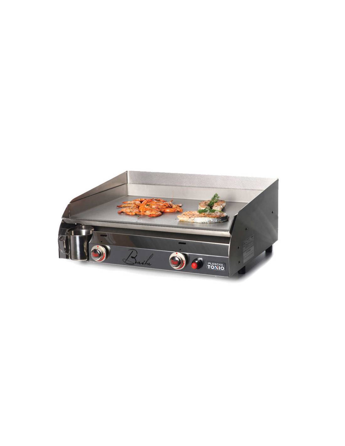 Plancha gaz 2 feux tout inox baila - Image 1