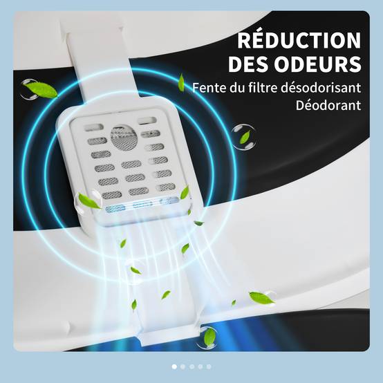 Bac à Litière Pliable et Portable pour Chat avec Double Entrée et Pelle Noir - ComfortXL Outdoor Living - Image 6