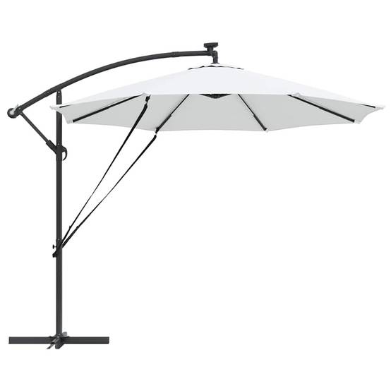 Parasol Cantilever Polyester et Aluminium Sable 294 x 294 x 248 cm - PANGIVO - Image 7