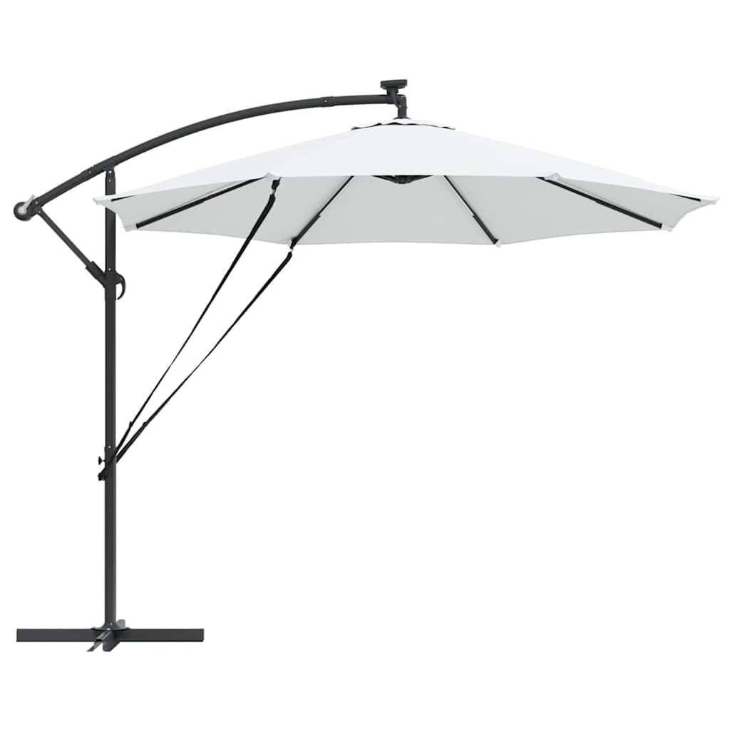 Parasol Cantilever Polyester et Aluminium Sable 294 x 294 x 248 cm - PANGIVO - Image 7
