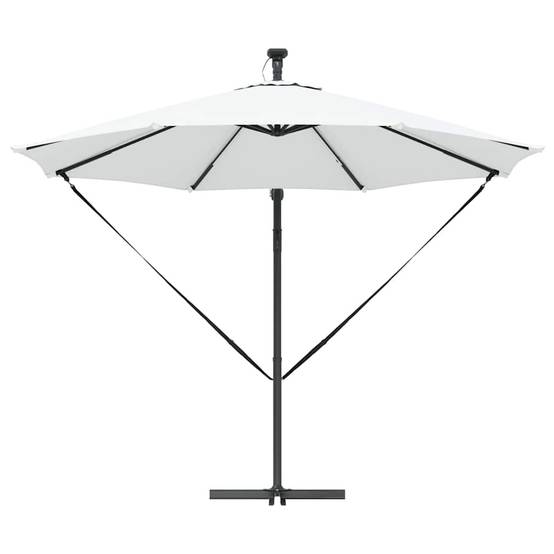 Parasol Cantilever Polyester et Aluminium Sable 294 x 294 x 248 cm - PANGIVO - Image 6