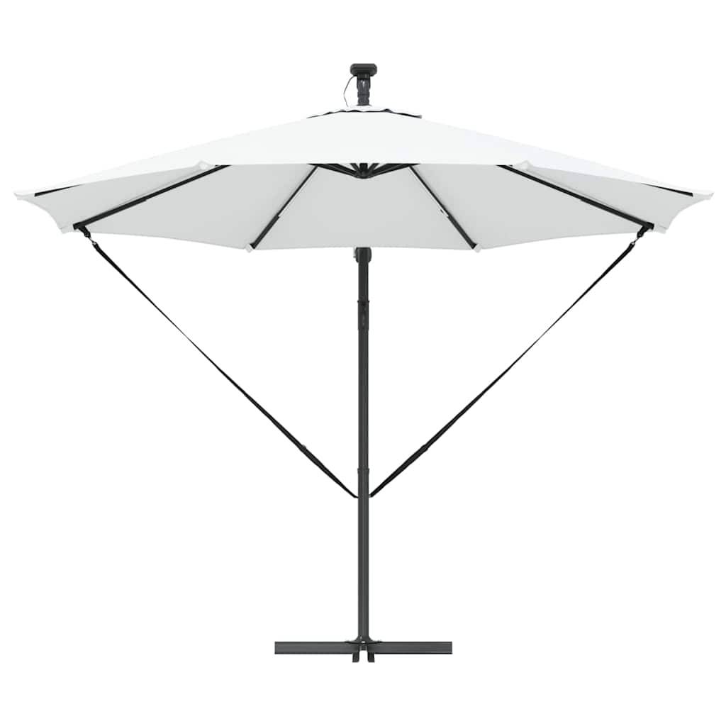 Parasol Cantilever Polyester et Aluminium Sable 294 x 294 x 248 cm - PANGIVO - Image 6