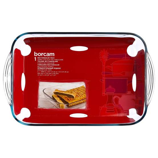 Plat à Four Rectangulaire "Verre" 40cm Transparent - Image 3