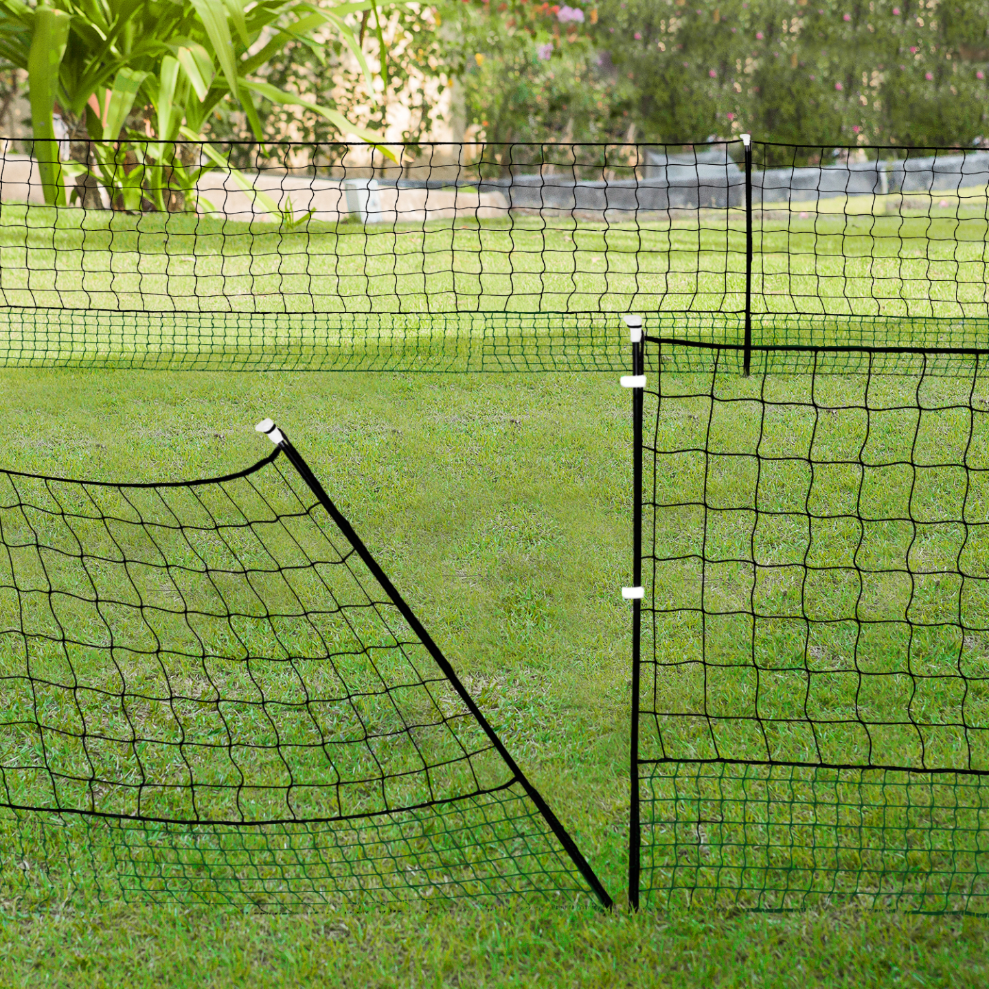 Kit clôture filet à poules 50 M avec porte 15 piquets double pointe - Image 3