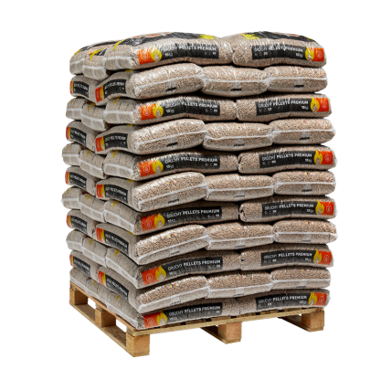 Pellet / Granulés de bois premium - Gruchy - 66 sacs de 15kg