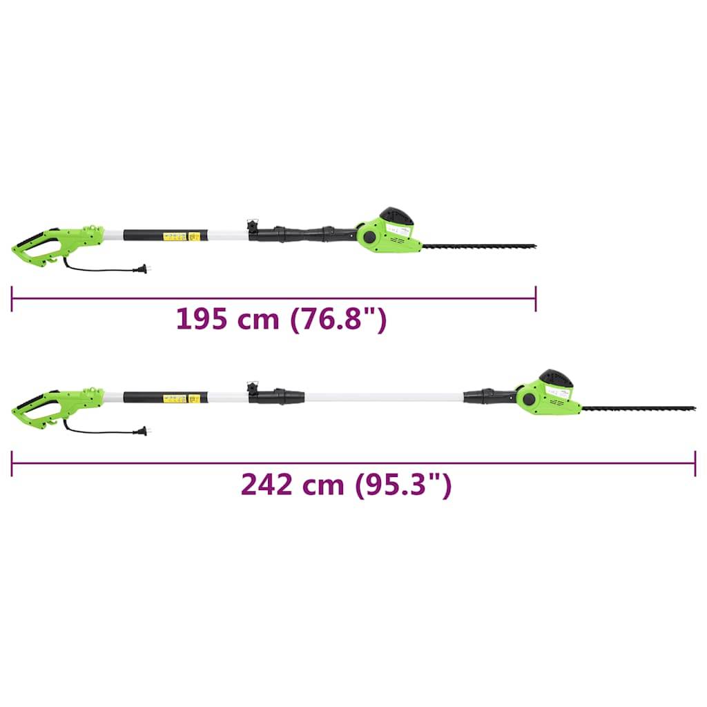 Vidaxl - Tronçonneuse/Taille-haie à perche télescopique 25/41cm 710/550W vidaXL 149206 - Image 3