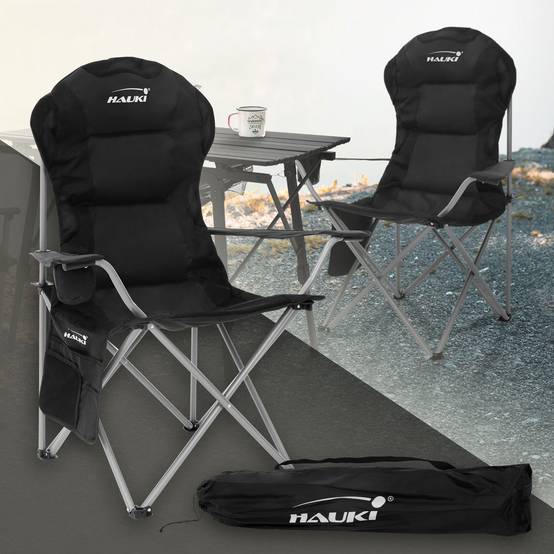 COSTWAY Chaise de Camping Pliante Surdimensionnée avec Coussin Rembourré ,Porte-gobelet,Sac de Transport COSTWAY Chaise de Camping Pliante Surdimensionnée avec Coussin Rembourré ,Porte-gobelet,Sac de Transport