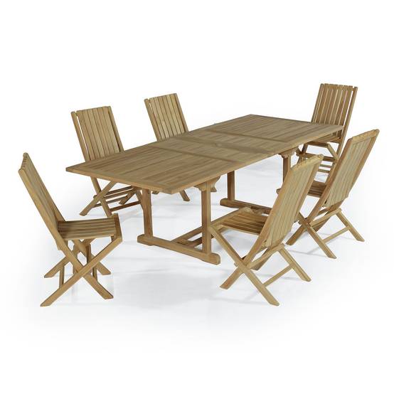 Salon de jardin en teck massif Vera Cruz, 6 places - TECK'Attitude - Imagen 1