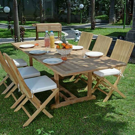 Salon de jardin en teck massif Vera Cruz, 6 places - TECK'Attitude - Imagen 2