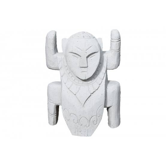 Jardinex - Statue de jardin Totem 40 cm - Blanc - Jardinex - Image 1