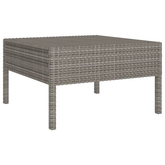 Helloshop26 - Salon de jardin meuble d'extérieur ensemble de mobilier 12 pièces avec coussins résine tressée gris - Imagen 3