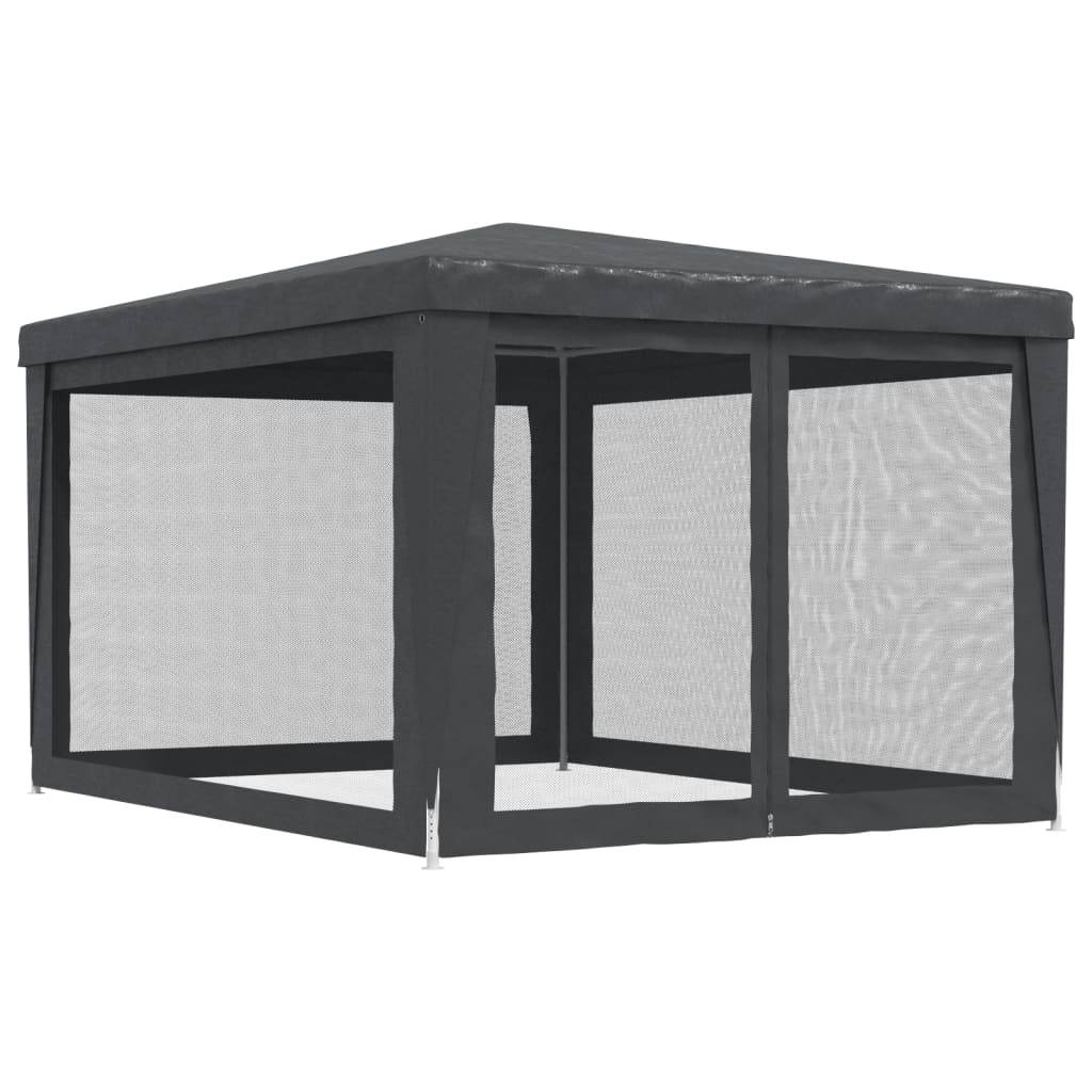 ComfortXL - Tonnelle de Réception 4x3m Acier avec 4 Parois Moustiquaires Jardin Anthracite - ComfortXL Outdoor Living - Image 5