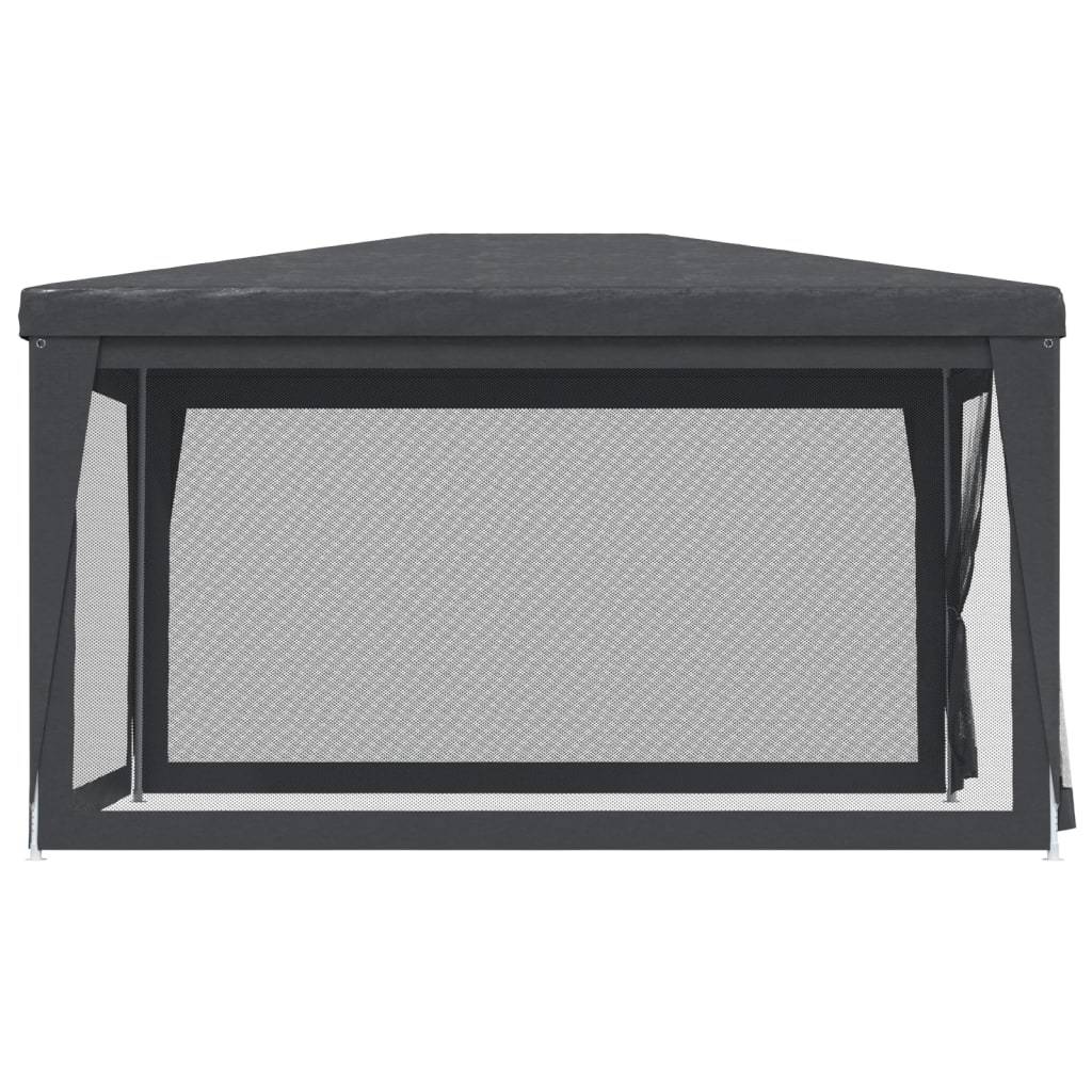 ComfortXL - Tonnelle de Réception 4x3m Acier avec 4 Parois Moustiquaires Jardin Anthracite - ComfortXL Outdoor Living - Image 4