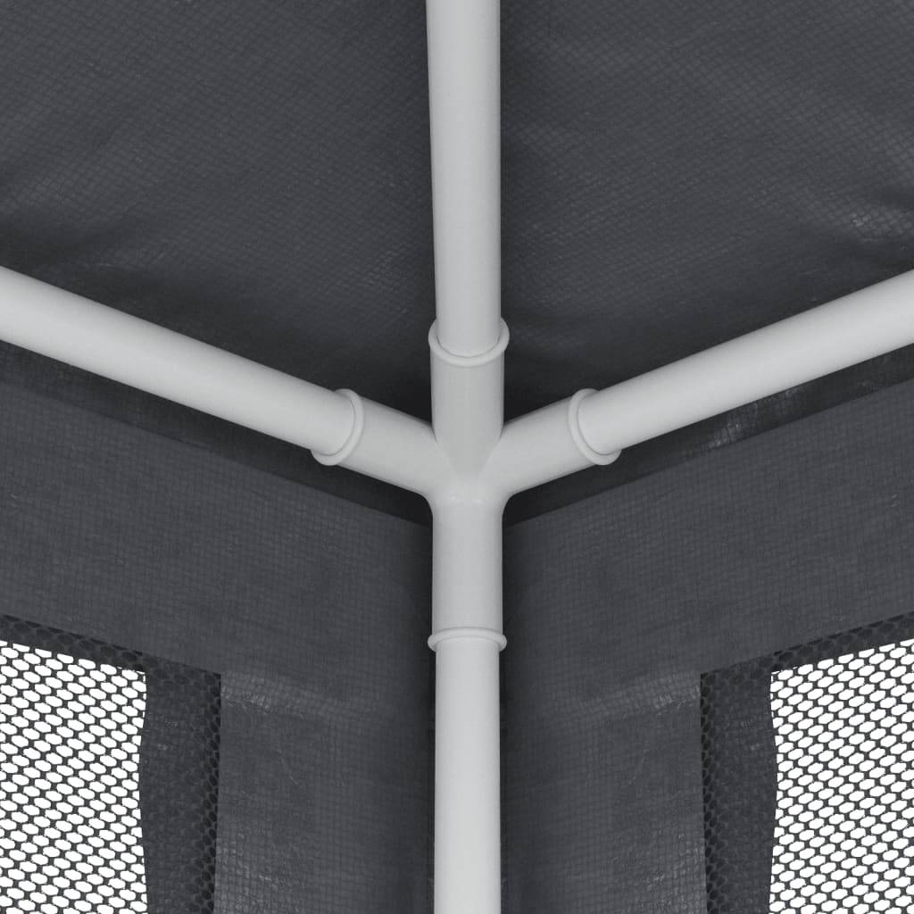 ComfortXL - Tonnelle de Réception 4x3m Acier avec 4 Parois Moustiquaires Jardin Anthracite - ComfortXL Outdoor Living - Image 6