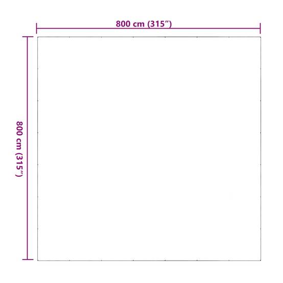 ComfortXL - Bâche protection plantes transparente PVC jardin imperméable 8x8m - ComfortXL Outdoor Living - Image 8
