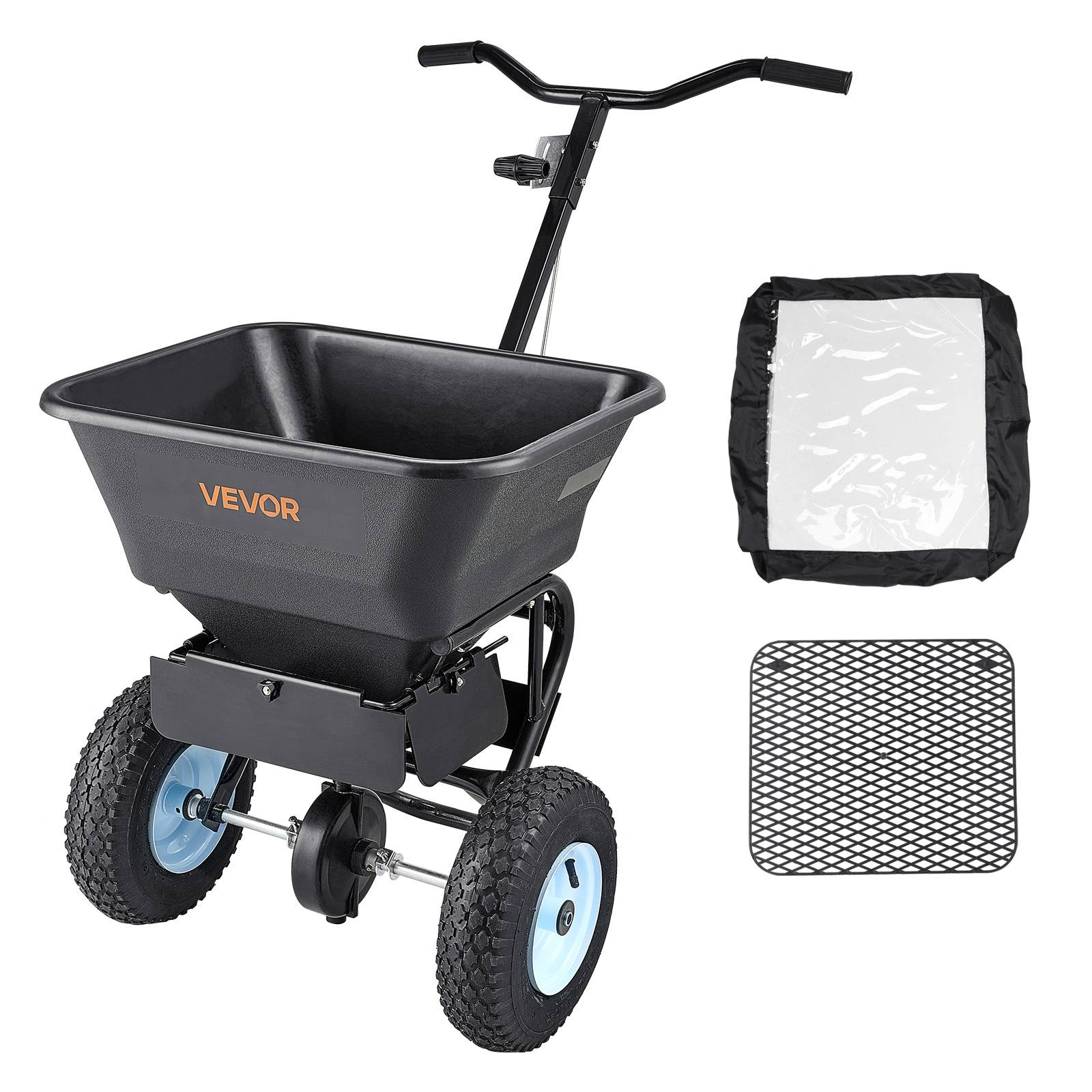 Vevor - VEVOR Épandeur Engrais Semence Semoir à Pousser Capacité 45,2 kg Épandage 0-3 m - Image 1