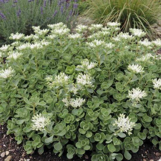 Orpin Summer Snow, Sedum à fleurs Blanche/ - feuillage Persistant - Godet - 5/20 cm