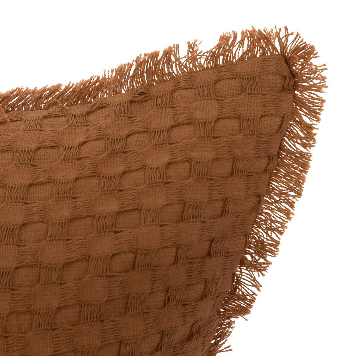 Atmosphera - Coussin nid d'abeille "Widdy" 30x50cm rose terracotta - Atmosphera Créateur d'intérieur - Imagen 2