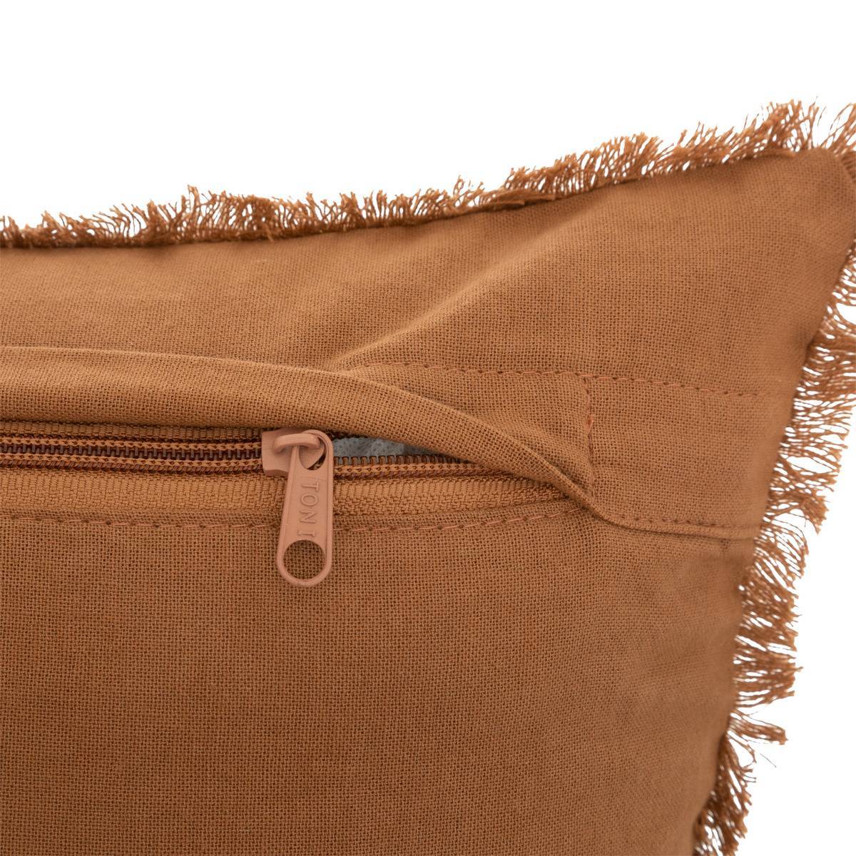 Atmosphera - Coussin nid d'abeille "Widdy" 30x50cm rose terracotta - Atmosphera Créateur d'intérieur - Imagen 3