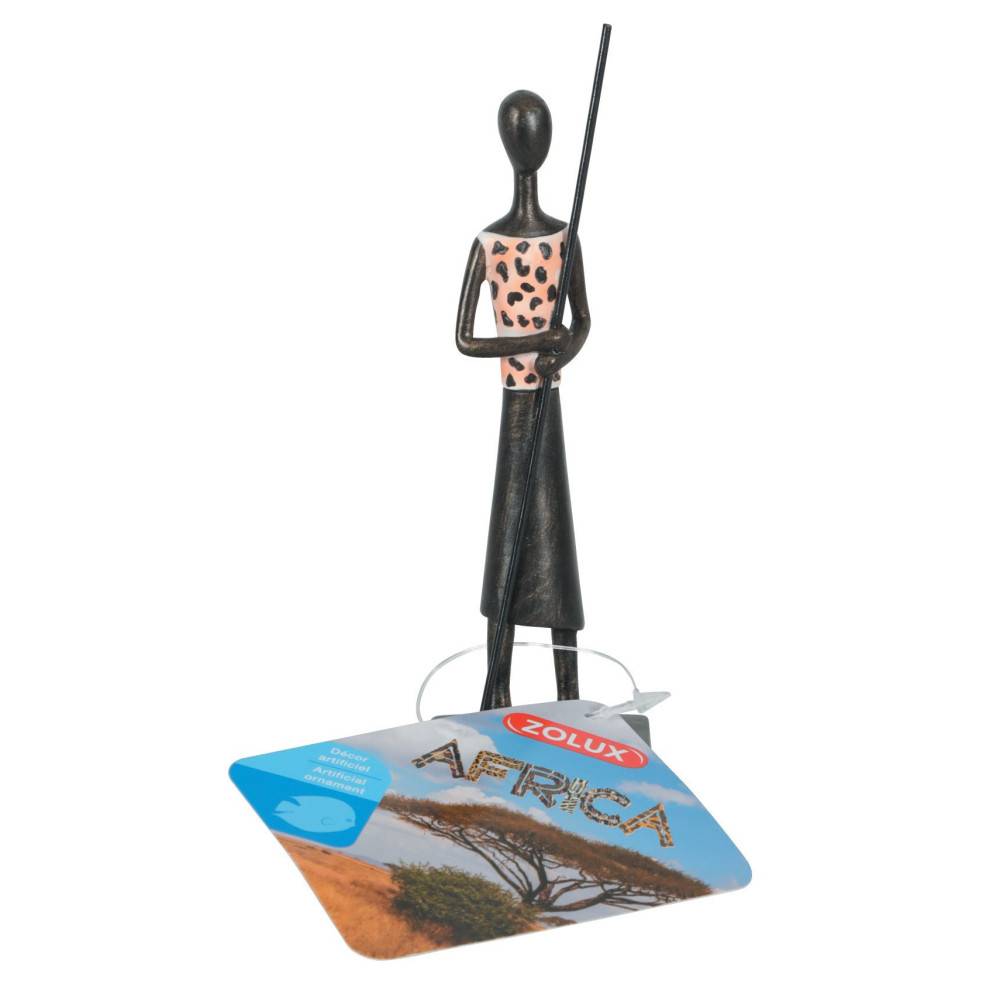 Zolux - Décoration Africa gardien  taille S. Aquarium. - Imagen 1