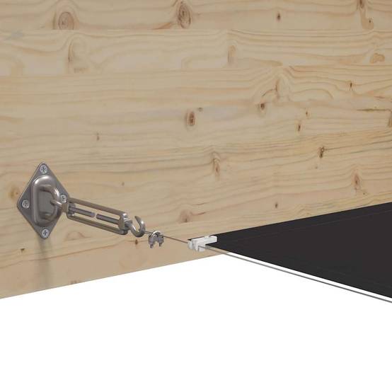 Store banne polycoton anthracite 100 x 800 cm - Prolenta premium p340.2 - Image 4