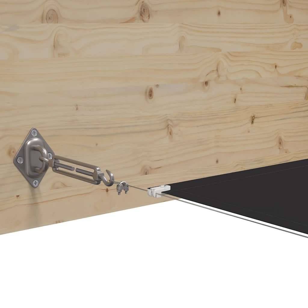 Store banne polycoton anthracite  100 x 800 cm  - Prolenta premium p340.2 - Image 4