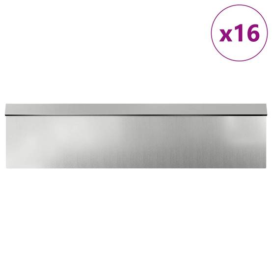 Clôture anti-limaces acier galvanisé potager protection 100x25cm argent 20pcs - ComfortXL Outdoor Living - Image 3