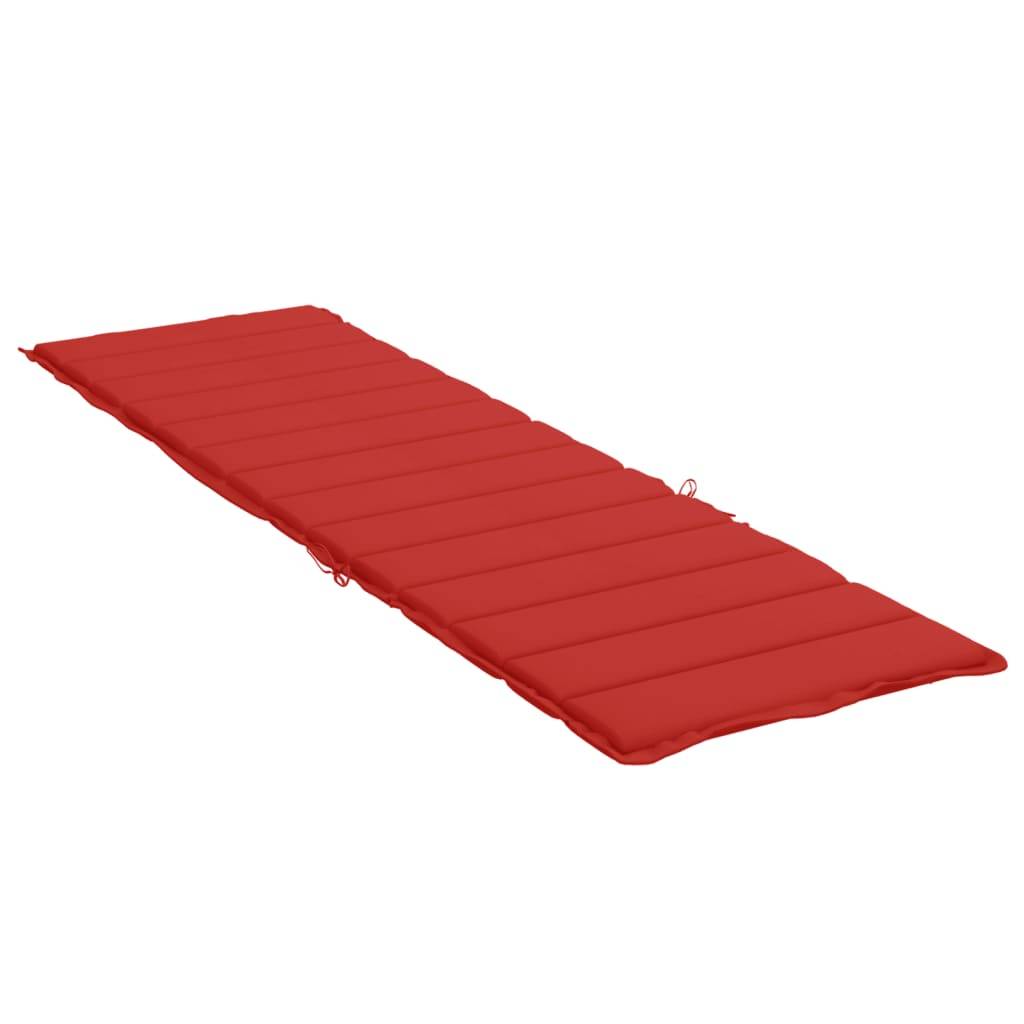 PANGIVO - Coussin de chaise longue tissu oxford rouge 200 x 60 x 3 cm - PANGIVO - Image 4