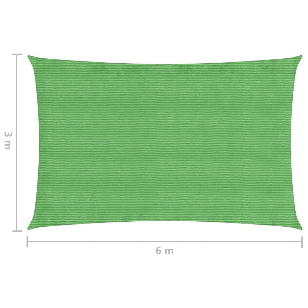 Helloshop26 - Voile d'ombrage 160 g/m² vert clair 3 x 6 m PEHD - Imagen 6