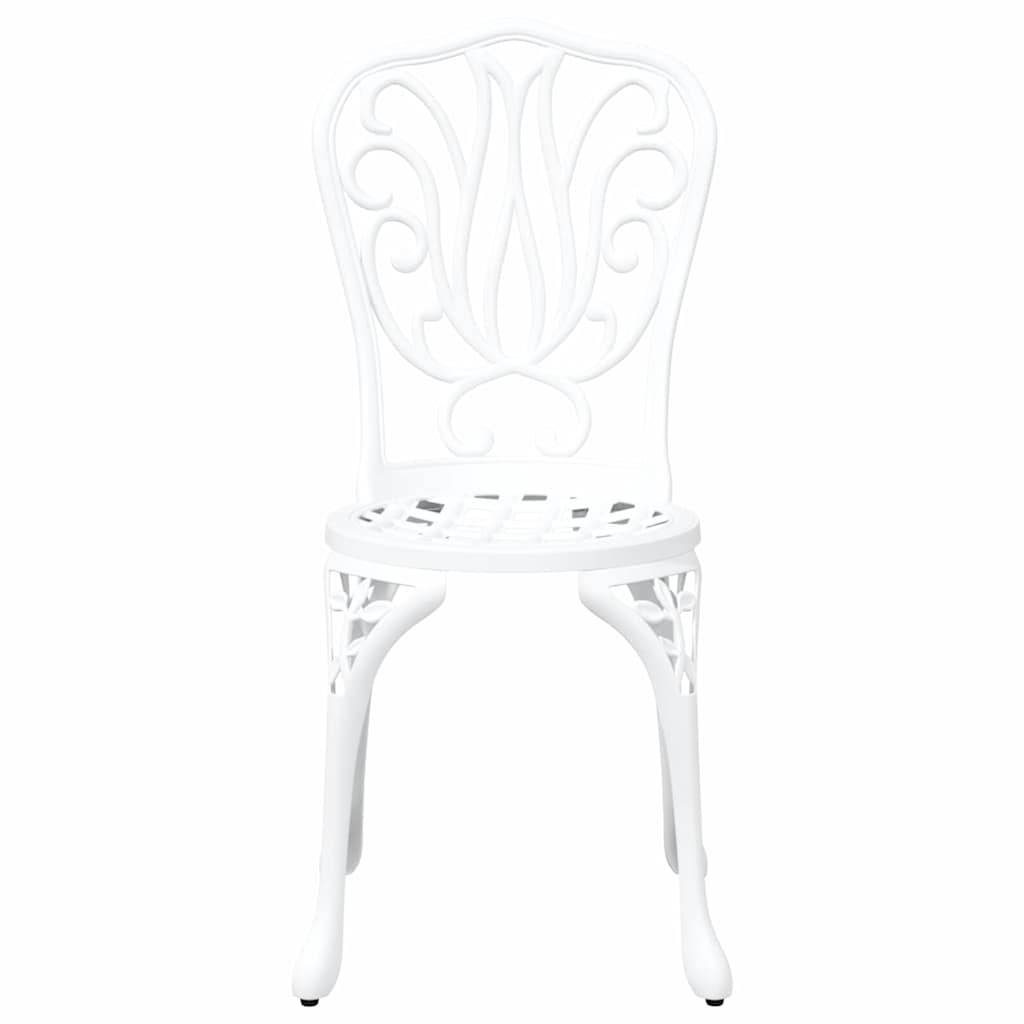 Vidaxl - Ensemble bistro de jardin 3 pcs-Salons de jardin Blanc Aluminium 443081 - Image 7
