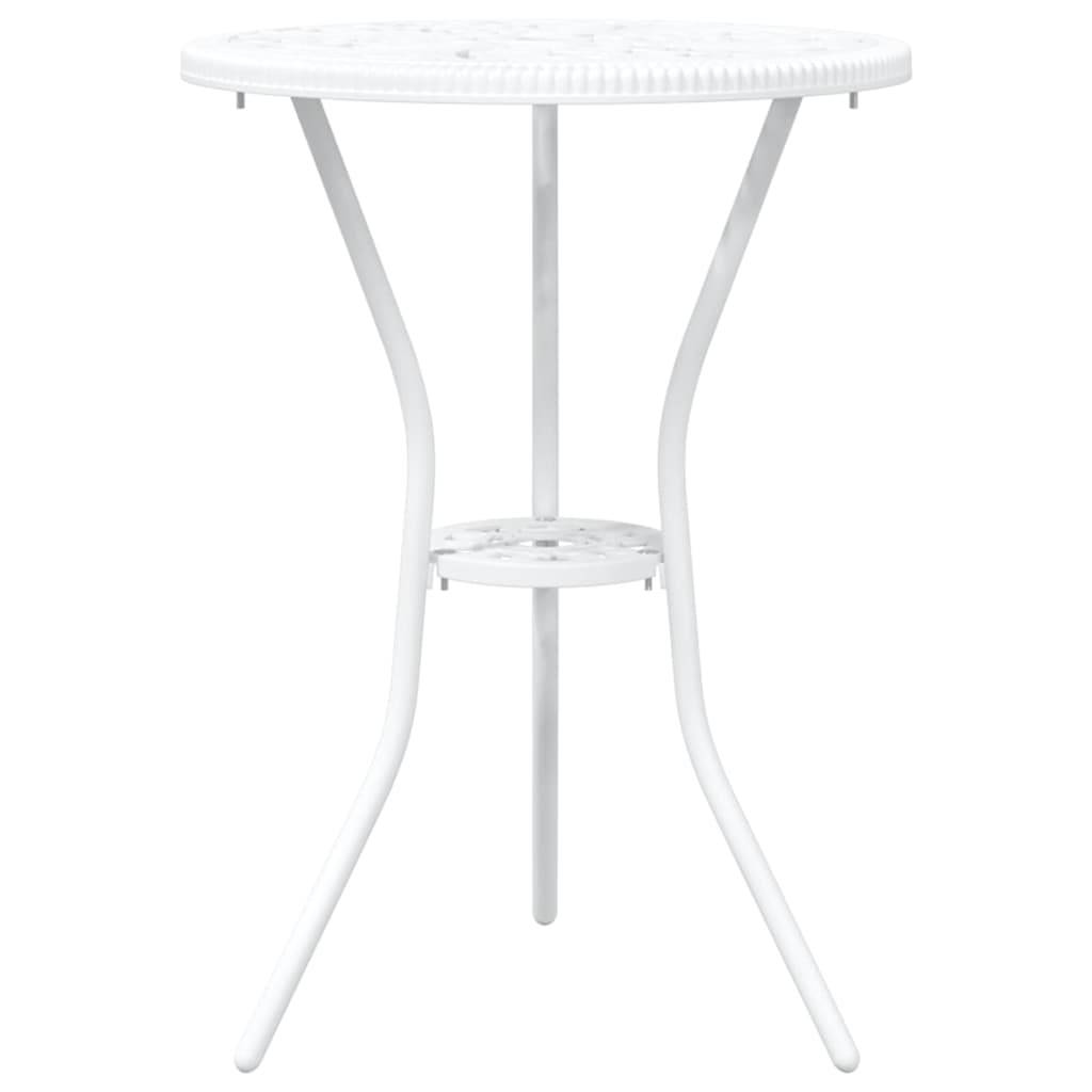 Vidaxl - Ensemble bistro de jardin 3 pcs-Salons de jardin Blanc Aluminium 443081 - Image 5