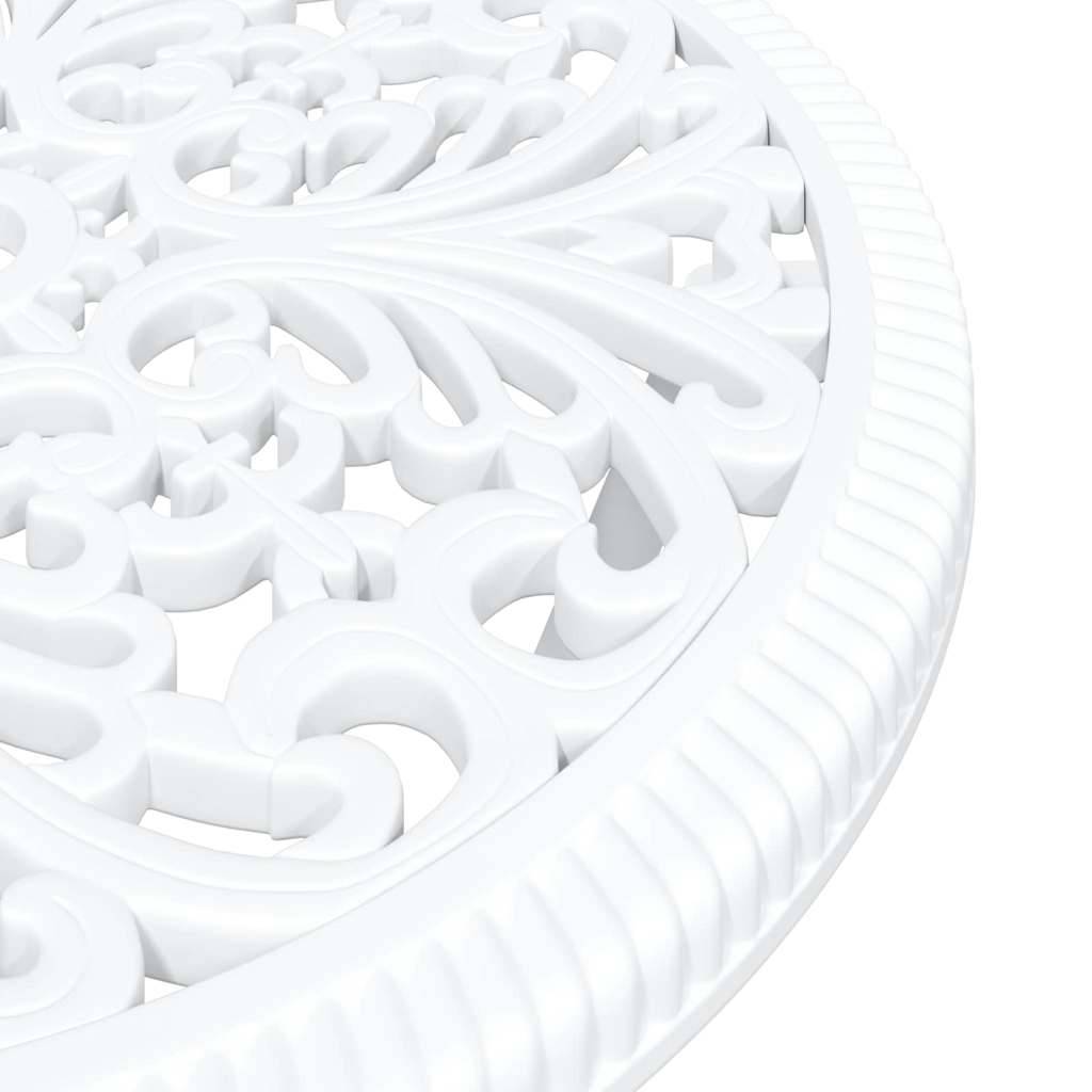 Vidaxl - Ensemble bistro de jardin 3 pcs-Salons de jardin Blanc Aluminium 443081 - Image 8