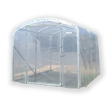 Serre En Direct - Serre tunnel PRO-230  larg 2.30 m, Long 4 m, Façade 2 portes simples - Imagen 1