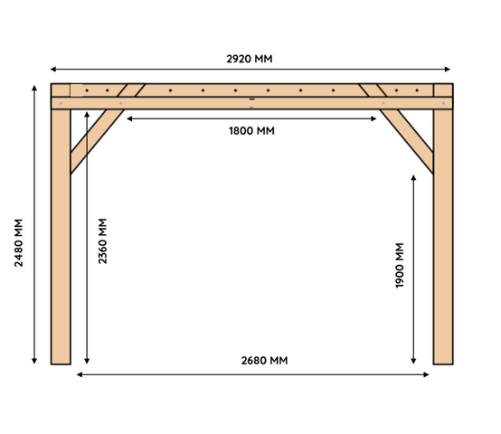 Mon Petit Potager - Pergola en bois Douglas - mon PETIT POTAGER - Image 4