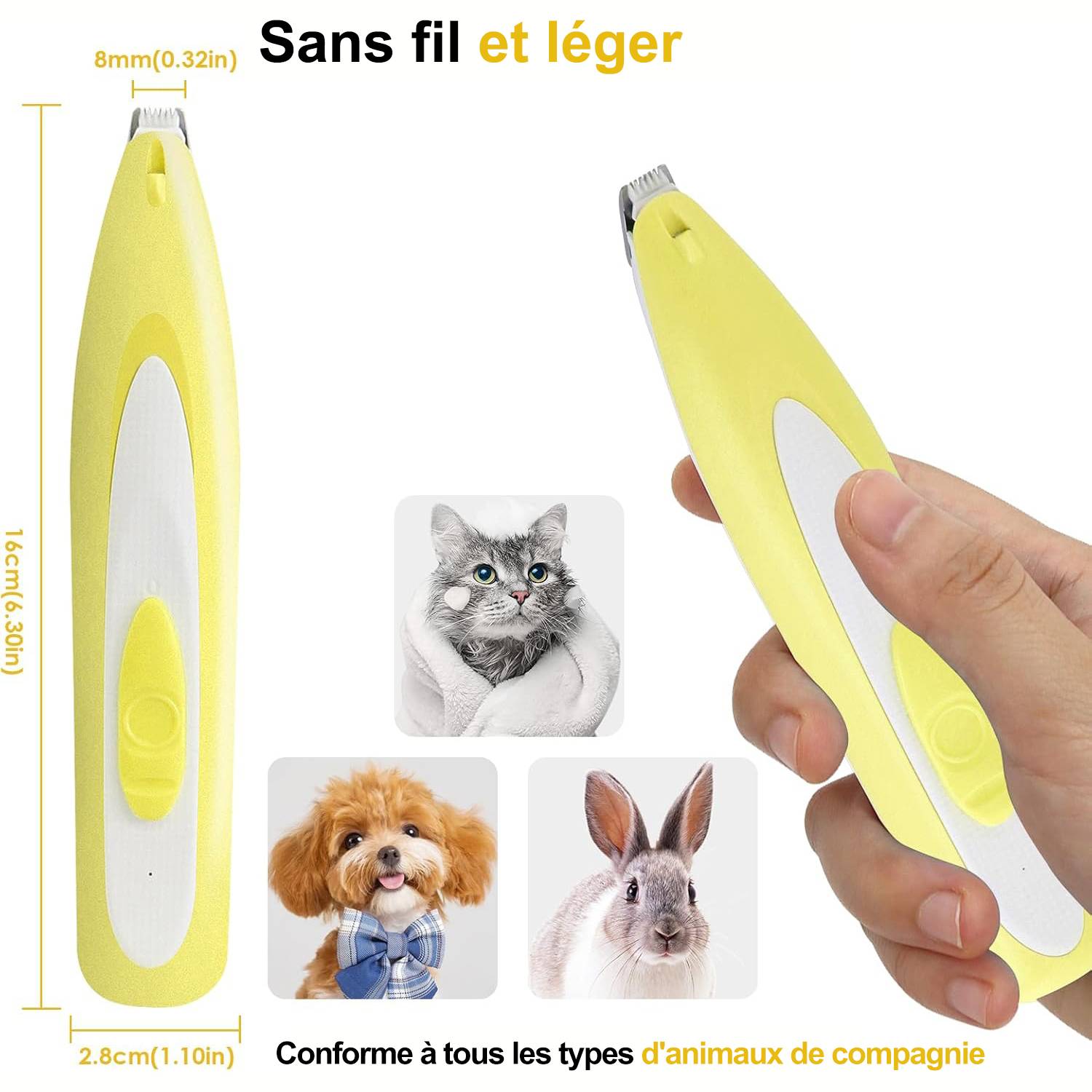 Tondeuse pour Chien Rasoir pour Chiens Chat Faible Bruit DtopbuyAge - Image 2