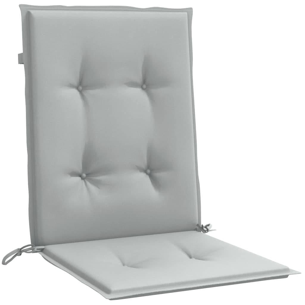ComfortXL - Lot de 4 Coussins Dossier Bas Polyester Anti-glisse pour Chaise de Jardin Gris Clair Mélangé 100x50cm – ComfortXL Outdoor Living - Image 5